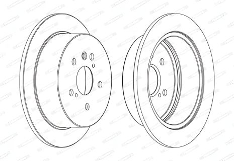 Тормозной диск TOYOTA HARRIER, LEXUS RX, FERODO (DDF1545C) Тормозной диск TOYOTA HARRIER, LEXUS RX, FERODO (DDF1545C)