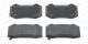 Комплект гальмівних колодок дискового гальма для TESLA MODEL, JEEP GRAND CHEROKEE, FERODO (FDB4777)