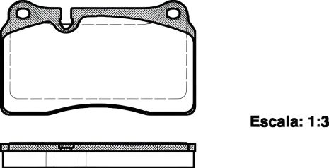Комплект гальмівних колодок, дискове гальмо SEAT LEON, AUDI TT, REMSA (120000) Комплект гальмівних колодок, дискове гальмо SEAT LEON, AUDI TT, REMSA (120000)