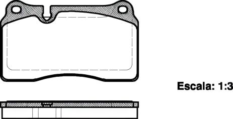Комплект гальмівних колодок, дискове гальмо SEAT LEON, AUDI TT, REMSA (120000) Комплект гальмівних колодок, дискове гальмо SEAT LEON, AUDI TT, REMSA (120000)