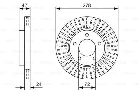 Brake Ford USA, Bosch (0986479A52)