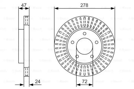 Brake Ford USA, Bosch (0986479A52)