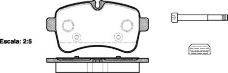 Комплект тормозных колодок IVECO DAILY, WOKING (P1382300)