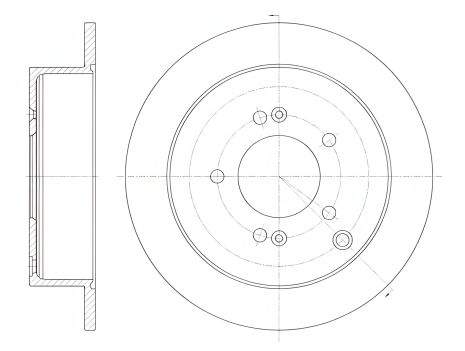 Гальмівний диск HYUNDAI (BEIJING), KIA SPORTAGE, REMSA (675600) Гальмівний диск HYUNDAI (BEIJING), KIA SPORTAGE, REMSA (675600)