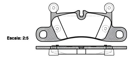 Комплект дисковых тормозных колодок для PORSCHE BOXSTER, VW TOUAREG, REMSA (137910)