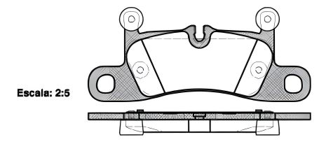 Комплект тормозных колодок, дисковый тормоз PORSCHE BOXSTER, VW TOUAREG, REMSA (137910)