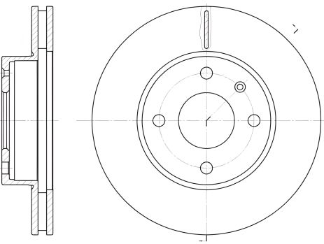Гальмівний диск FORD SIERRA, REMSA (621510)