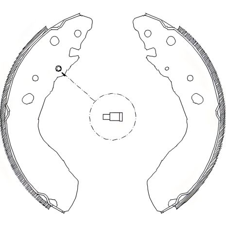 Набор тормозных колодок GEO TRACKER, SUZUKI VITARA, REMSA (403300)