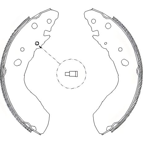 Комплект колодок гальмівних GEO TRACKER, SUZUKI VITARA, REMSA (403300)