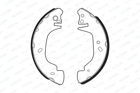 Комплект гальмівних колодок для FORD AUSTRALIA, FERODO (FSB542)