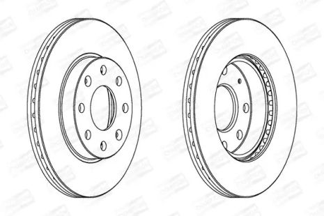 Диск тормозной CHEVROLET AVEO, DODGE NEON, CHAMPION (563019CH)