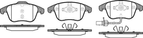 Набір гальмівних майданчиків, Disk Brake Audi A5, REMSA (121911)