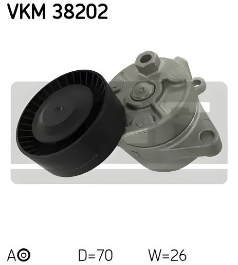 Ролик натяжного механізму поліклінового ременя BMW 5, SKF (VKM38202)