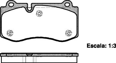 Комплект гальмівних колодок MB S-CLASS, MB CLS, MB E-CLASS, WOKING (P1302300)