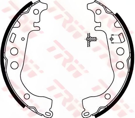 Комплект тормозных колодок GEELY GC2, TOYOTA YARIS, TRW (GS8673) Комплект тормозных колодок GEELY GC2, TOYOTA YARIS, TRW (GS8673)