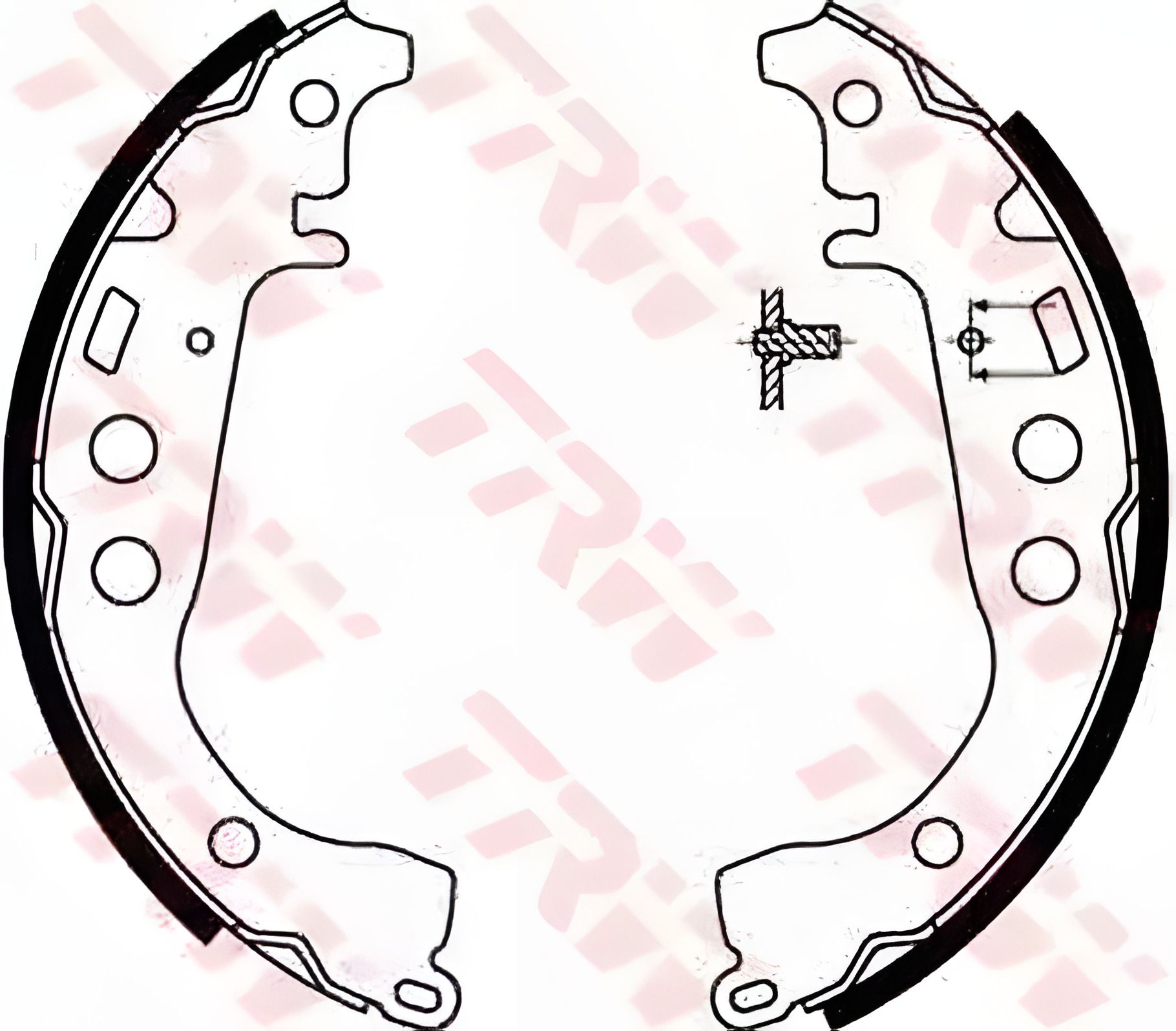 Комплект тормозных колодок GEELY GC2, TOYOTA YARIS, TRW (GS8673) Комплект тормозных колодок GEELY GC2, TOYOTA YARIS, TRW (GS8673)