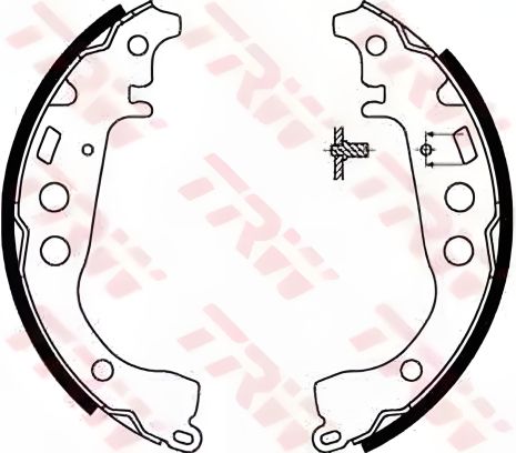 Тормозные колодки в комплекте GEELY GC2, TOYOTA YARIS, TRW (GS8673)