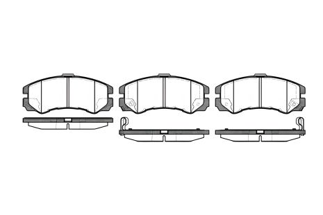 Комплект тормозных колодок, дисковый тормоз ISUZU TFR/TFS, OPEL INSIGNIA, REMSA (042522)