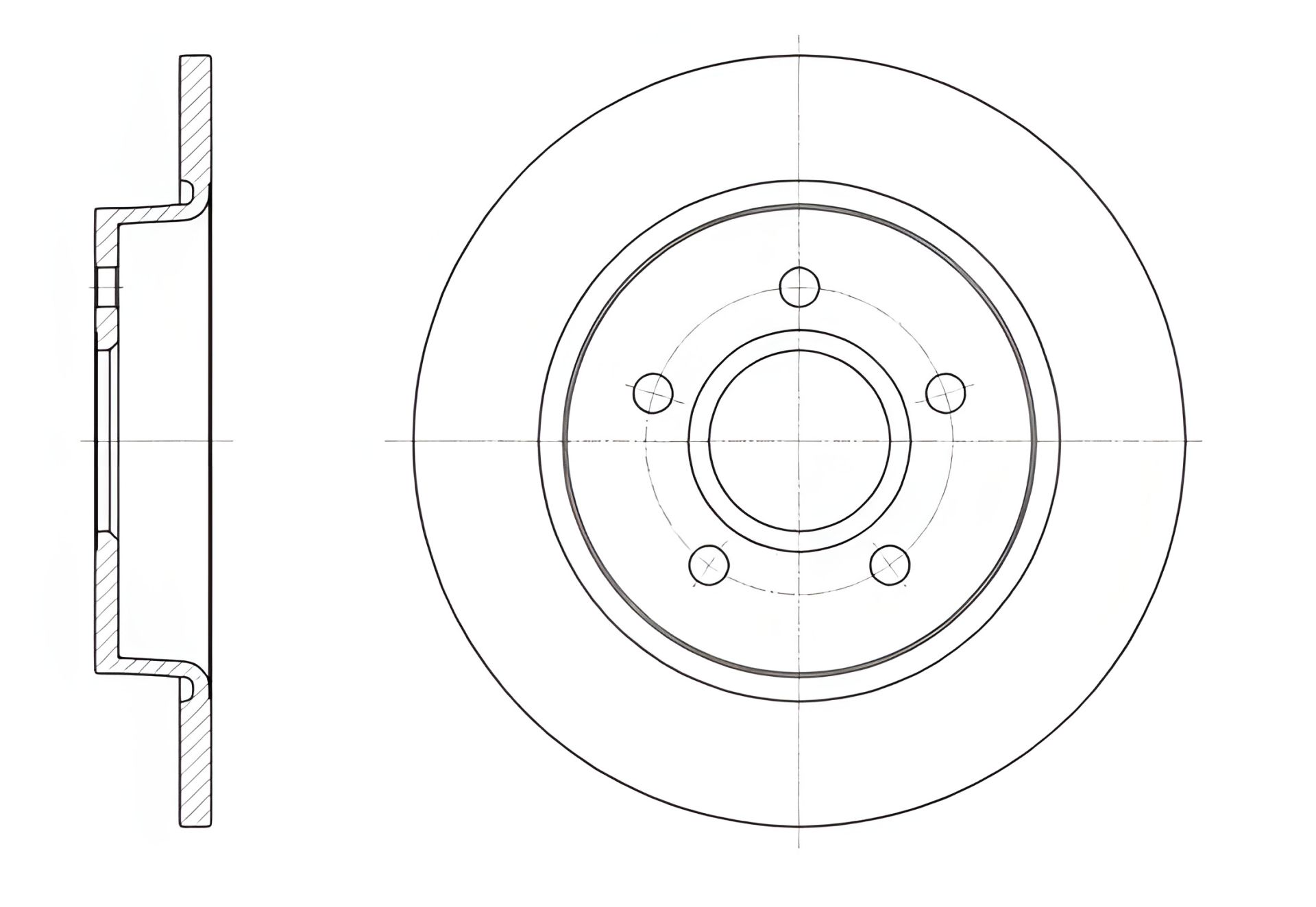 Тормозной диск для FORD FOCUS, REMSA (6150300) Тормозной диск для FORD FOCUS, REMSA (6150300)