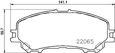 Набір гальмівних майданчиків, диск гальма Renault Kadjar, Nissan Qashqai, Brembo (P56100)