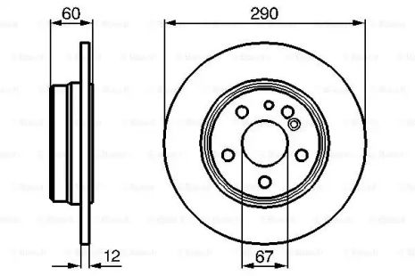 Диск тормозной MERCEDES-BENZ S-CLASS, BOSCH (0986478607)