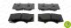Комплект тормозных колодок для дискового тормоза LEXUS GX, MITSUBISHI PAJERO, FERODO (FDB1698)