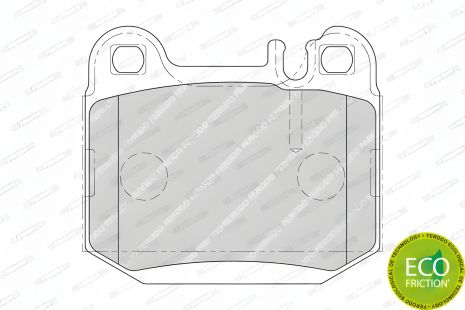 Дисковые тормозные колодки MASERATI QUATTROPORTE, MERCEDES-BENZ M-CLASS, FERODO (FDB1512)