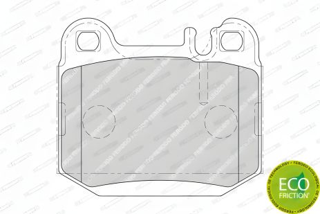 Гальмівні колодки MASERATI QUATTROPORTE, MERCEDES-BENZ M-CLASS, FERODO (FDB1512)