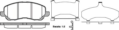 Комплект гальмівних колодок, дискове гальмо PEUGEOT 4008, CITROËN C4, REMSA (080431) Комплект гальмівних колодок, дискове гальмо PEUGEOT 4008, CITROËN C4, REMSA (080431)