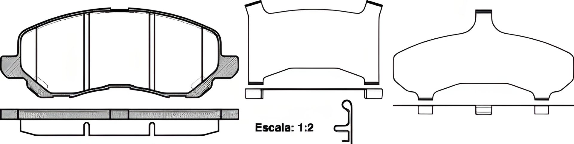 Комплект гальмівних колодок, дискове гальмо PEUGEOT 4008, CITROËN C4, REMSA (080431) Комплект гальмівних колодок, дискове гальмо PEUGEOT 4008, CITROËN C4, REMSA (080431)