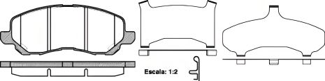 Комплект гальмівних колодок, дискове гальмо PEUGEOT 4008, CITROËN C4, REMSA (080431) Комплект гальмівних колодок, дискове гальмо PEUGEOT 4008, CITROËN C4, REMSA (080431)