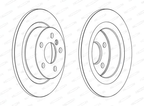 Гальмівний диск MINI MINI, BMW 1, FERODO (DDF2612C)