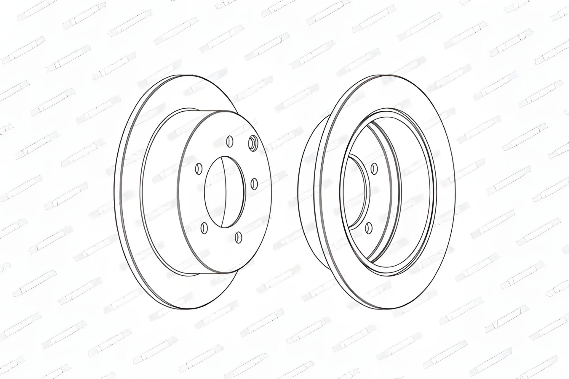 Тормозной диск для MITSUBISHI LANCER, FERODO (DDF1986C) Тормозной диск для MITSUBISHI LANCER, FERODO (DDF1986C)