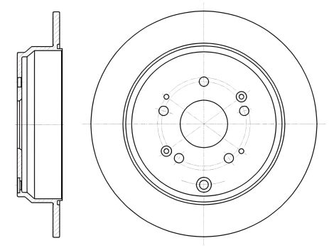 Гальмівний диск ACURA RDX, HONDA CR-V, REMSA (6117400)