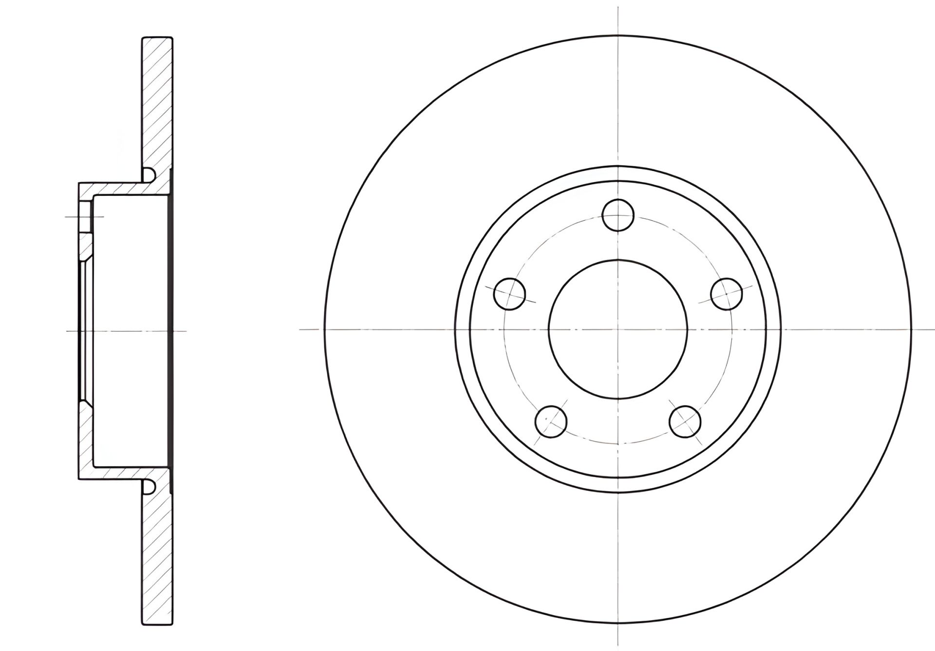 Гальмівний диск для AUDI A4, REMSA (632700) Гальмівний диск для AUDI A4, REMSA (632700)