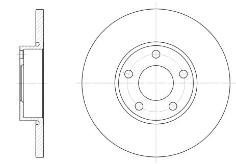 Тормозной диск AUDI A4, REMSA (632700) Тормозной диск AUDI A4, REMSA (632700)