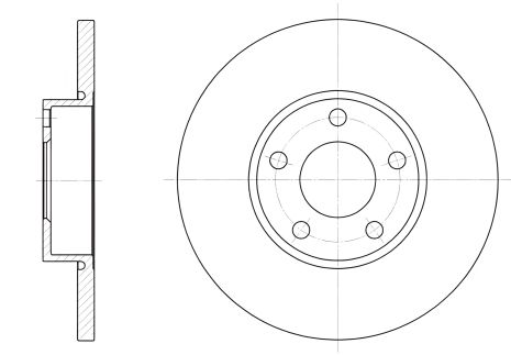 Гальмівний диск для AUDI A4, REMSA (632700) Гальмівний диск для AUDI A4, REMSA (632700)