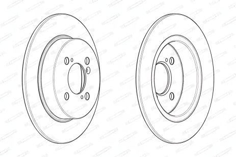 Гальмівний диск SUZUKI SWIFT, FERODO (DDF2071C) Гальмівний диск SUZUKI SWIFT, FERODO (DDF2071C)