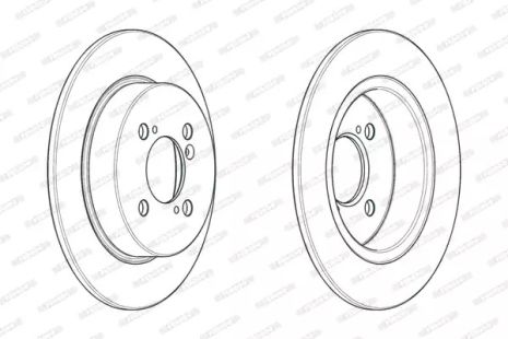 Brake Suzuki Swift, Ferodo (DDF2071C)