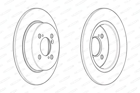 Гальмівний диск SUZUKI SWIFT, FERODO (DDF2071C) Гальмівний диск SUZUKI SWIFT, FERODO (DDF2071C)