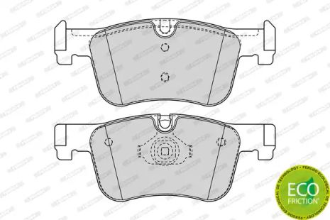 Комплект гальмівних колодок, дискове гальмо BMW 4, OPEL MANTA, FERODO (FDB4489)