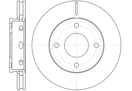 Тормозной диск для HAIMA (FAW), MITSUBISHI COLT, REMSA (668010)