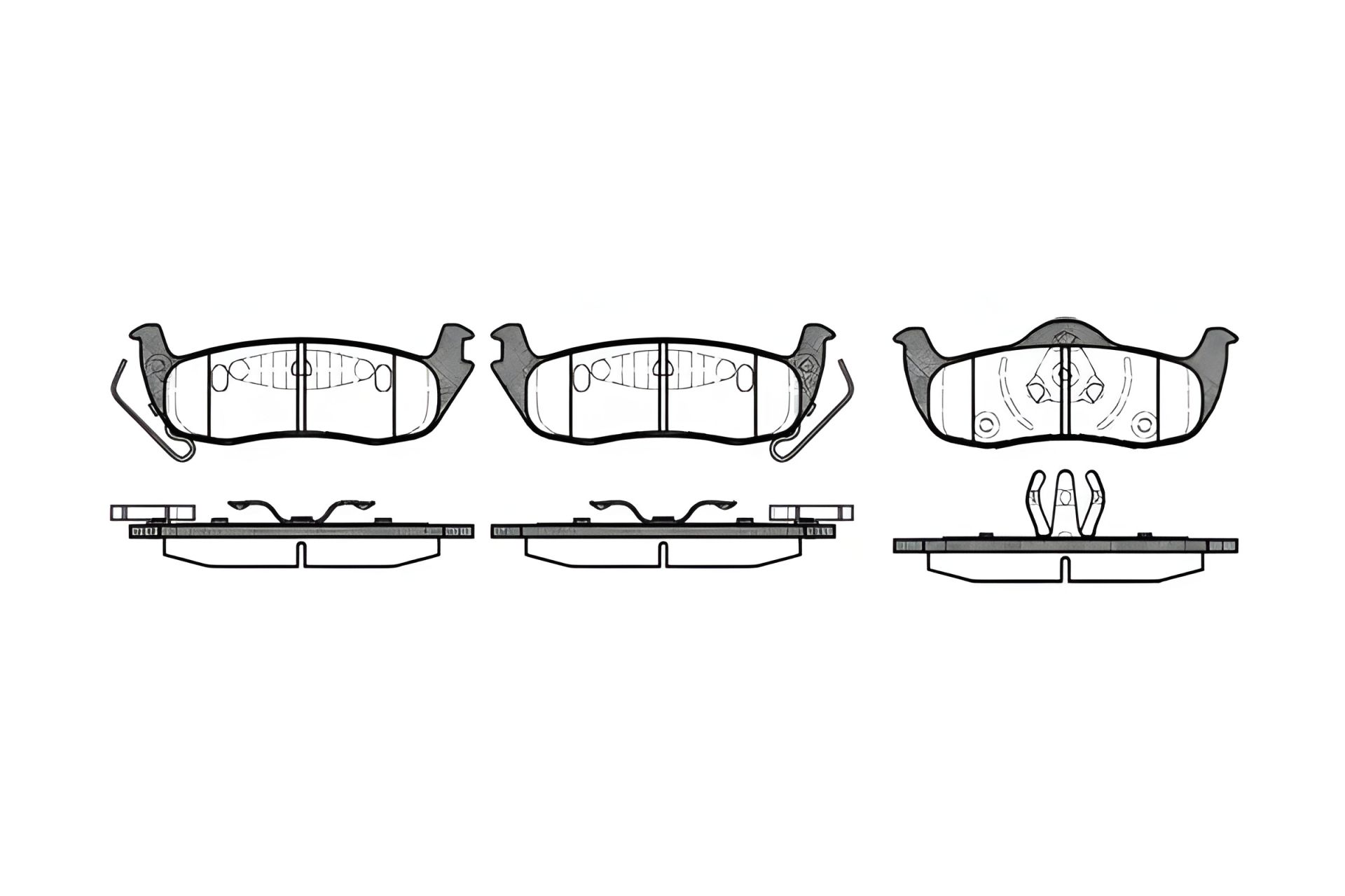 Комплект гальмівних колодок для INFINITI QX56, JEEP COMMANDER, REMSA (110610) Комплект гальмівних колодок для INFINITI QX56, JEEP COMMANDER, REMSA (110610)