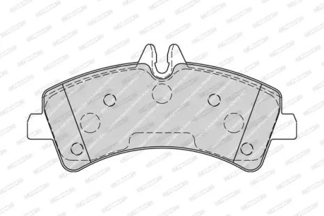 Набір гальмівних майданчиків, Mercedes-Benz Sprinter, VW Crafter, Ferodo (FVR1779)