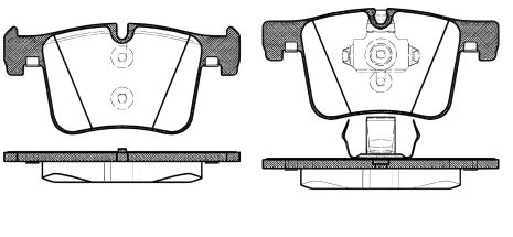 Тормозные колодки для BMW 2, REMSA (145700) Тормозные колодки для BMW 2, REMSA (145700)