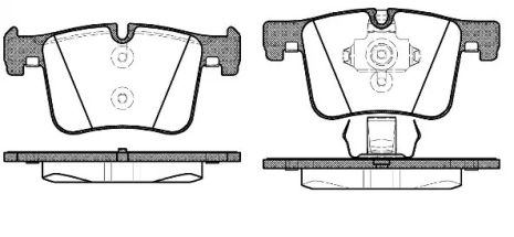 Набір гальмівних колодок, диск BRAKE BMW 2, REMSA (145700)