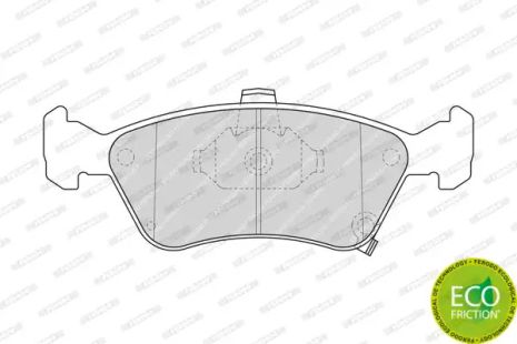 Комплект гальмівних колодок, дискове гальмо TOYOTA AVENSIS, FERODO (FDB1321)