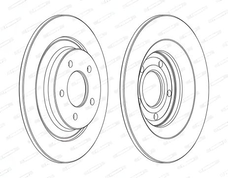 Диск гальмівний MAZDA 5, виробника FERODO (DDF1547C)