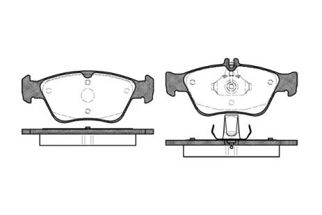 Комплект тормозных колодок MB CLK, MB E-CLASS, MB SLK, WOKING (P486300)