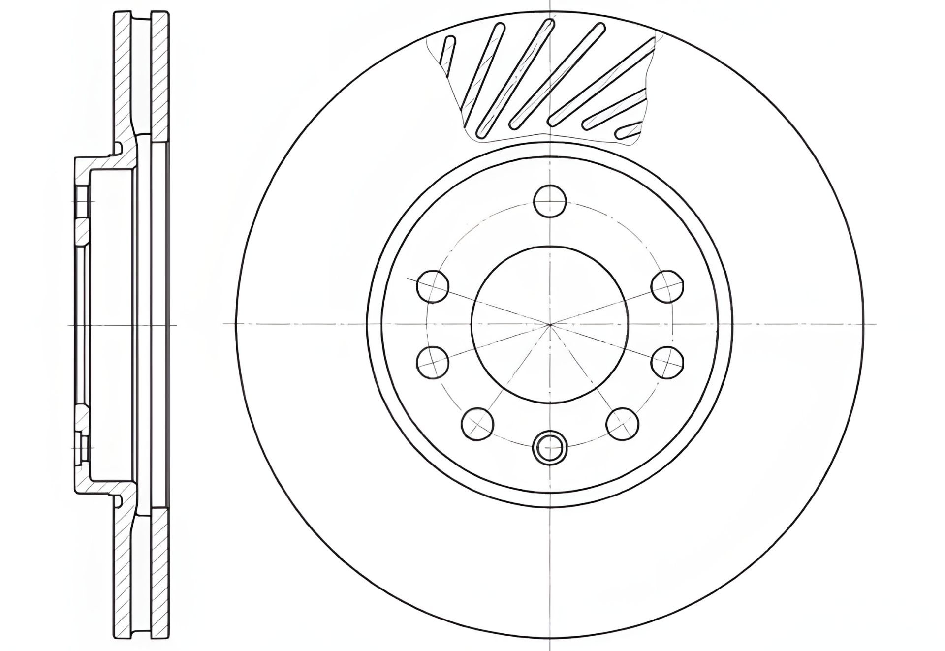 RENAULT TRAFIC/OPEL MERIVA гальмівний диск, REMSA (658410) RENAULT TRAFIC/OPEL MERIVA гальмівний диск, REMSA (658410)